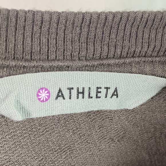 ATHLETA Size Small Recharge Thumb Hole Lounge Tunic Sweatshirt Dress - Picture 9 of 11